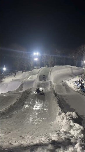Insane Air Tube Snow Slide Fail-Win! ❄️😱 #snowride #purefun #shorts #trending #viral #snow #travel