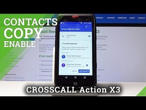 How to Copy Contacts in CROSSCALL Action X3 - Transfer Numbers