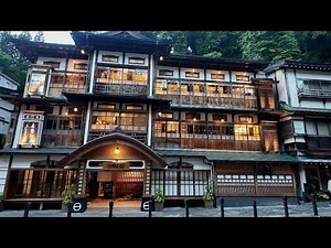 Ginzan Onsen Walking Tour | Night Walk | No Talking