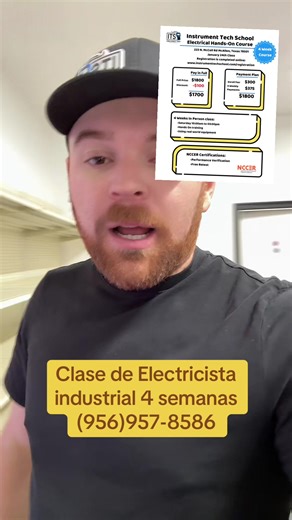 Curso electricista industrial Nccer , llámanos al (956)958-8586! #fyp #viral #nccer #electrician #rgv