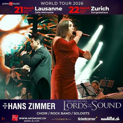 “The Music of Hans Zimmer” — performed by the Lords of the Sound symphony orchestra in Switzerland