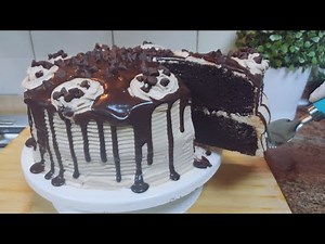 Chocolate Whipped Cream Cake - Super moist chocolate cake