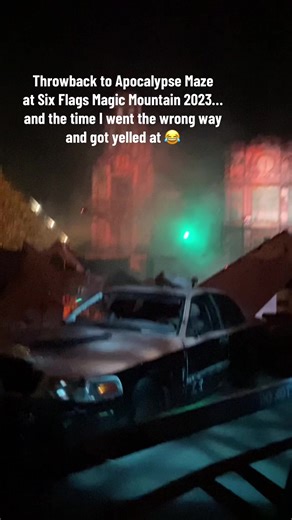 One of the scariest mazes I’ve been in because there weren’t other guests around —so we got scared at every turn! Please enjoy me going the wrong way and getting yelled at by the scare actors 😌 #horror #sixflagsmagicmountain #sixflagsfrightfest #halloweenmaze #scary