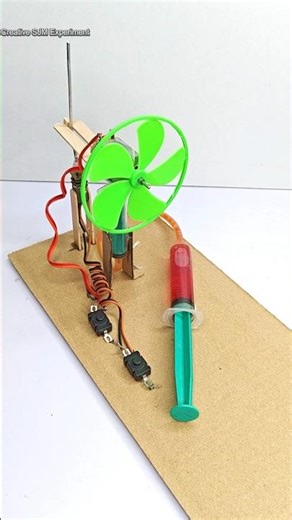 Science Project for science students • working model of oscillating/rotating fan | #schoolproject