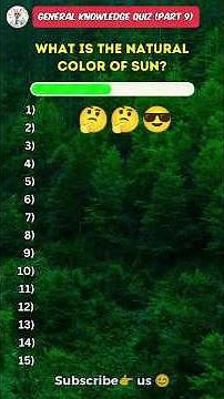 Can you answer the 15 general knowledge questions 🤔 Part 9