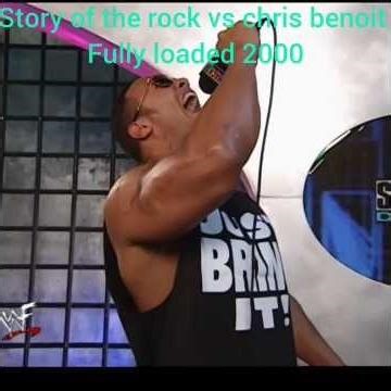 Story of the rock vs chris benoit fully loaded 2000 #wwe