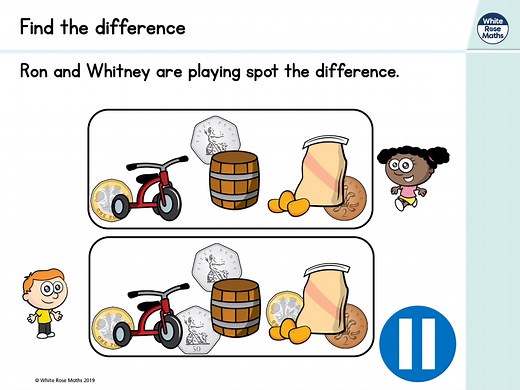 Year 2 - Week 7 - Lesson 2 - Find the difference
