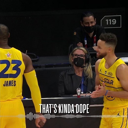 2.2M views · 10K reactions | "That's kinda dope." 藍 We highlight the BEST mic'd up moments from Stephen Curry during #NBAAllStar in Atlanta! Tune in TONIGHT as Steph and the Warriors host Giannis and the Bucks at 10pm/et on NBA on TNT. | NBA | Facebook