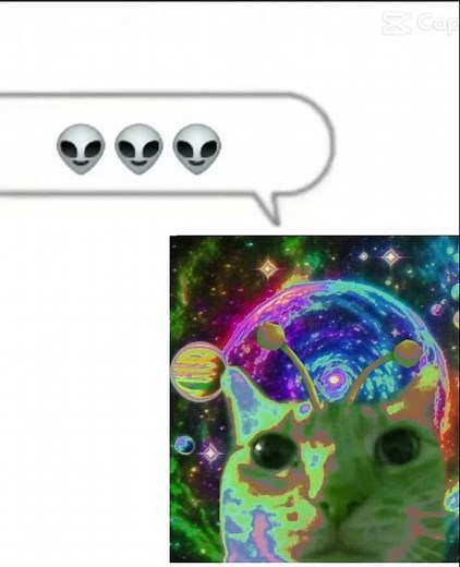 Alien cat sings🥹👽