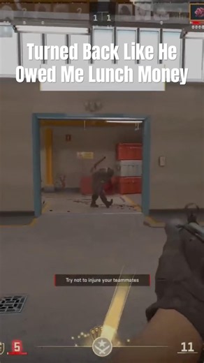 Snapped Back Like He Owed Me Lunch Money! #gaming #counterstrike #youtubeshorts #youtubevideo