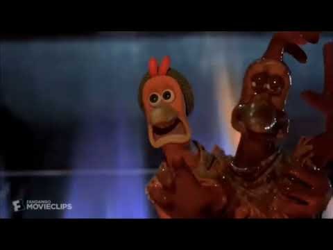 Chicken Run (2000) - The Pie Machine Scene! Sparta Execution Remix