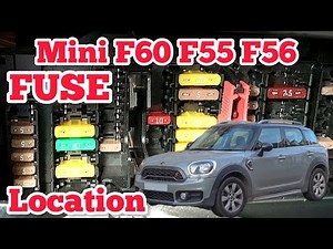 Positioning and fuse diagram of the Mini Countryman.