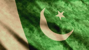 Pakistan faded waving 3D flag - Free Stock Video