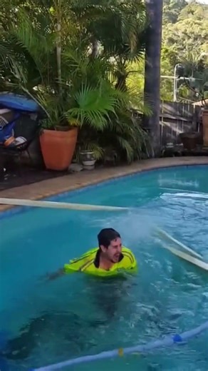 Epic Fails: Swimming, Canoeing, and Poolside Fishing Disasters! #shorts