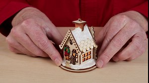Gingerbread Cottage Ornaments for Christmas Tree