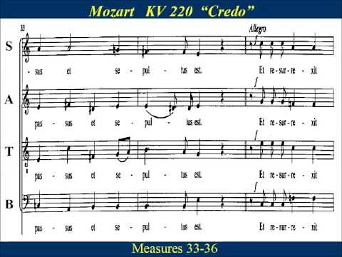 Mozart KV 220 Credo Alto