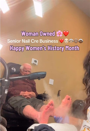 Senior Nail Care Business ❤️#WomensHistoryMonth #womenshistory #tiktokcampaign