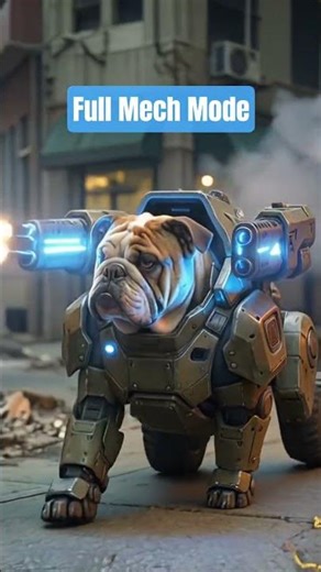 Cyborg Dog Transformation 🤯 (Cyberpunk Style) 🐶🤖 🤯 #shorts
