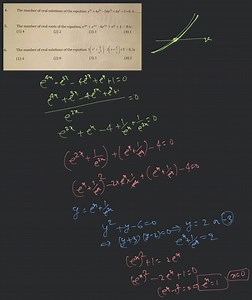 The number of real solutions of the equation e^{4 x}+4 e^{3 x}-... | Filo