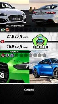 2025 Audi RS5 Sportback Vs 2025 BMW M3 | Comparison