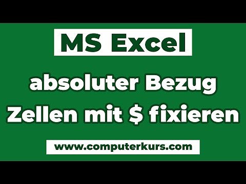 📌 Excel Absoluter Bezug einfach erklärt – Zellen mit $ fixieren (für Anfänger)
