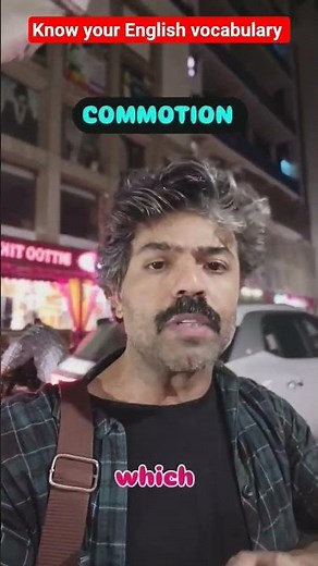 What Does Commotion Mean? | Use It Like a Native! 🔊 | Spoken English Tips #englishonline #vocabulary