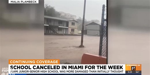 School canceled in Miami, Arizona for the week after deadly floods