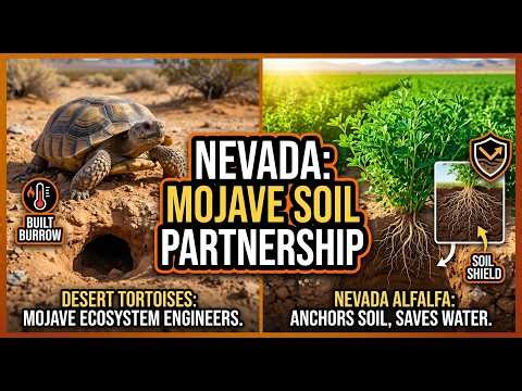 Nevada’s Desert Duo: The Architect Tortoise & The Alfalfa Oasis 🐢🌿
