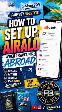 How I Set Up Airalo Before Traveling Internationally #parrboylifestyle #shortsfeed #airalo #esim