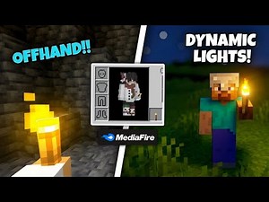 Best Offhand Torch Addon For MCPE 1.26+ | Realistic Dynamic Lights