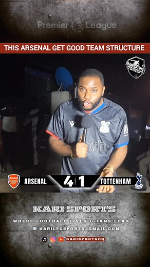 21K views · 1.3K reactions | Arsenal 4-1 Tottenham ( Match Reaction ⚽) ️ If you play in a good team with structure, everyone can slot in seamlessly #arsenal #arteta #tottenham #premierleague #arstot | Kari Sports | Facebook