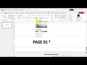 How to use superscript in PowerPoint mac page numbers