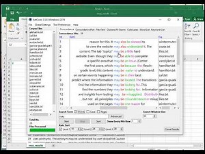 Opening AntConc Output in Excel