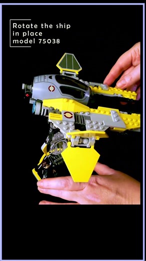 The Ultimate LEGO Anakin's Interceptor Display Stand! 🛡️ Infinite rotation #Shorts #LegoStarWars