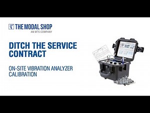 On-Site Vibration Analyzer Calibration
