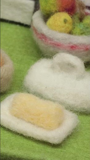 Tiny Needle Felted Food #handmade #craft #cute