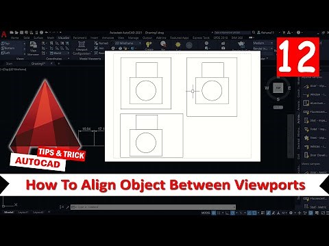 AutoCAD How To Align Object Between Viewports On Layout