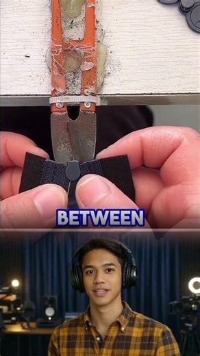 Easy Zipper Install Trick with Thread Snips #hack