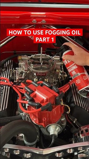 Use fogging oil to lubricate cylinders to prevent cylinder scuffing at start up. #howto #shorts