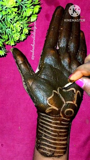 Easy mehandi design #mehandi #hennadesigns #viralshort