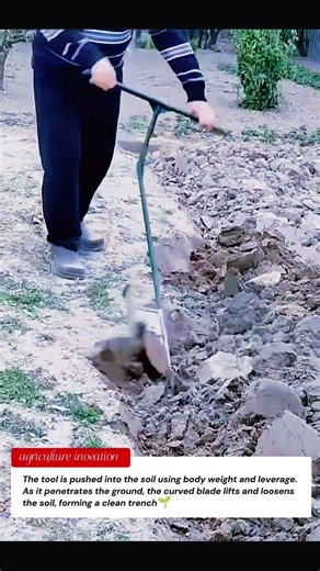 Smart Manual Digging Tool | Simple Farm Tool for Fast Soil Trenching