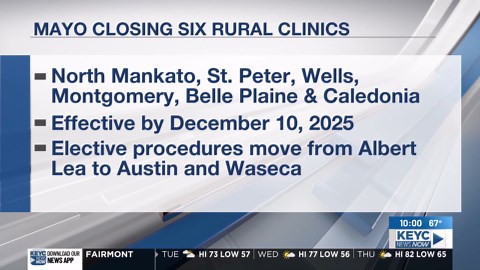 Mayo Clinic Health System closing area clinics, consolidating care