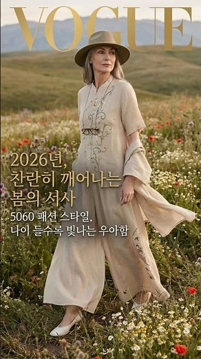 40대~60대 모두 어울리는 역대급 개량 한복 코디 (No. 501) #5060패션 #중년패션 #개량한복 #생활한복 #시니어모델 #패션쇼츠 #2026패션트렌드 #봄코디