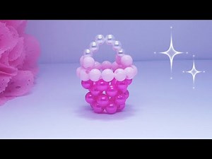 How to make Beaded mini Basket .so! easy