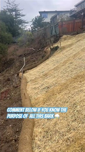Is this enough erosion control? | Installed Waddles, Bark, & Straw Blanket | #erosioncontrol 🫡💯