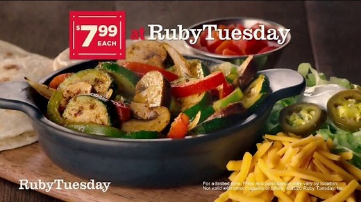 Ruby Tuesday Fajita Fiesta TV Spot, 'Feel Like a Fiesta'