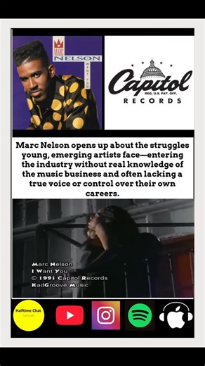 Marc Nelson gets real about the challenges facing young, emerging artists entering the music industry without fully understanding the business—or having a real voice in their own careers. 💭🎶 During his Halftime Chat interview, Marc also opens up about his own journey, sharing how being signed to Capitol Records came with major challenges. Unlike other young artists such as Shanice, Brandy, and Beyoncé, who had their parents actively involved in helping them navigate key music business decision