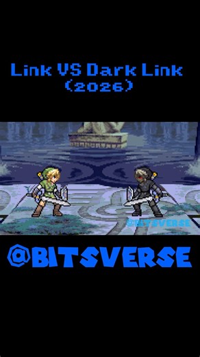 Link VS Dark Link #spriteanimation #fananimation #zelda