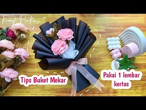 Tips Buket Bunga Mekar dengan 1 Lembar Kertas