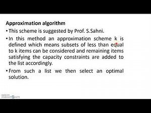 Approximation Algorithm for Knapsack problem